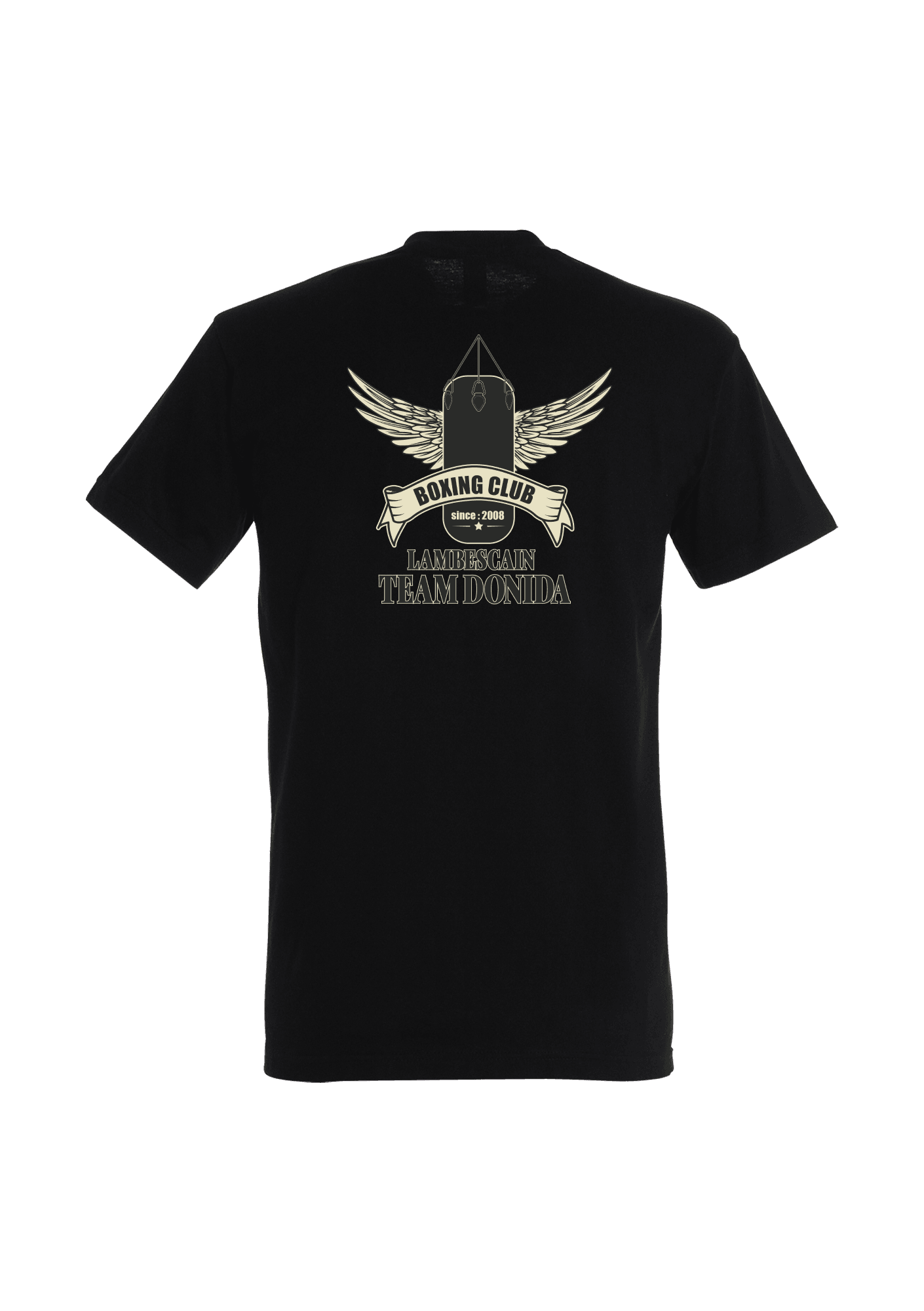 T-shirt Adulte Noir Boxing Club Lambescain - BCL01-LOGO_BOXING_CLUB-_IMPERIAL_NOIR_DOS