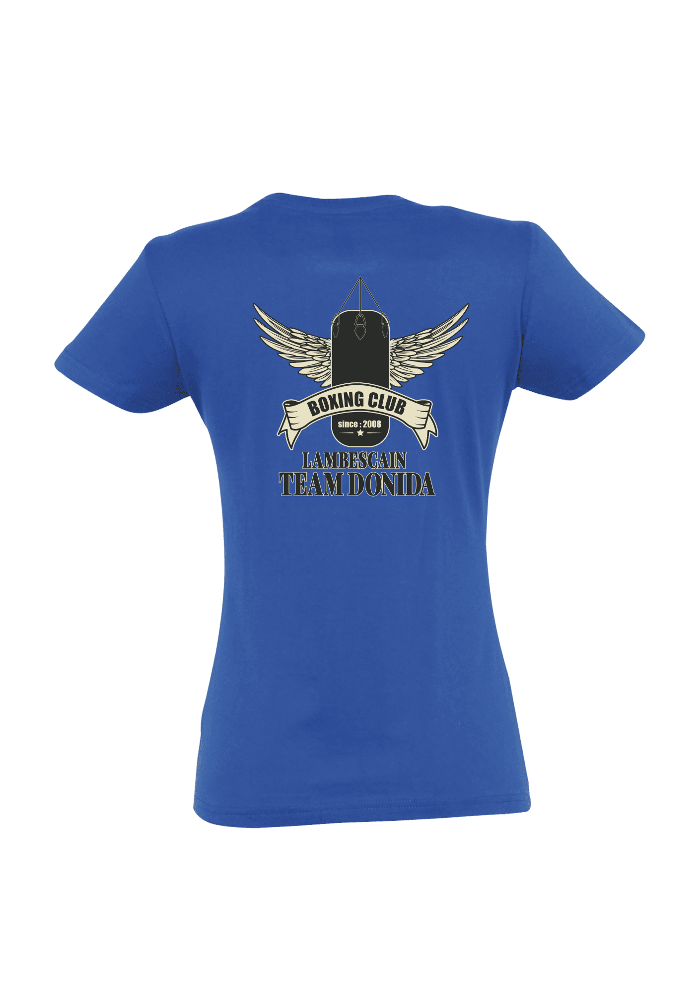 T-shirt Femme Bleu Boxing Club Lambescain - BCL22-LOGOBOXINGCLUB-IMPERIALFEMMEROYALDOS